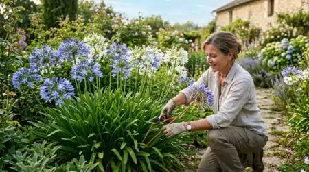 Agapanthes : ce geste d'août oublié double la floraison de vos massifs l'an prochain