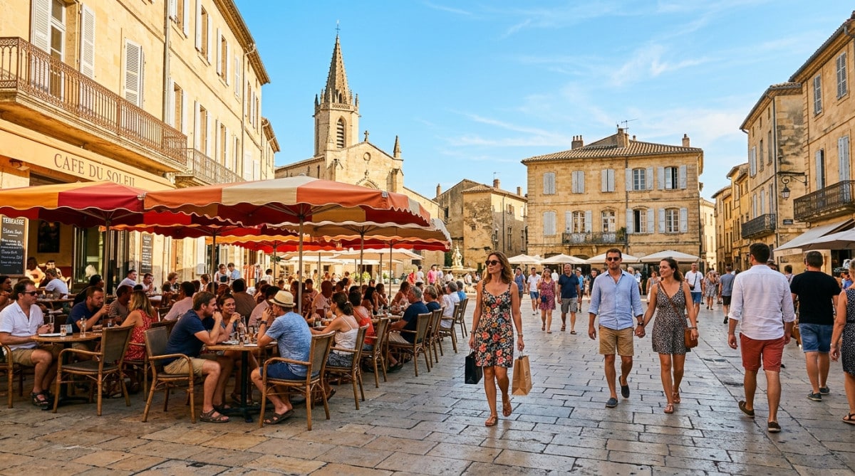 Ambiance ensoleillée et chaleureuse en terrasse