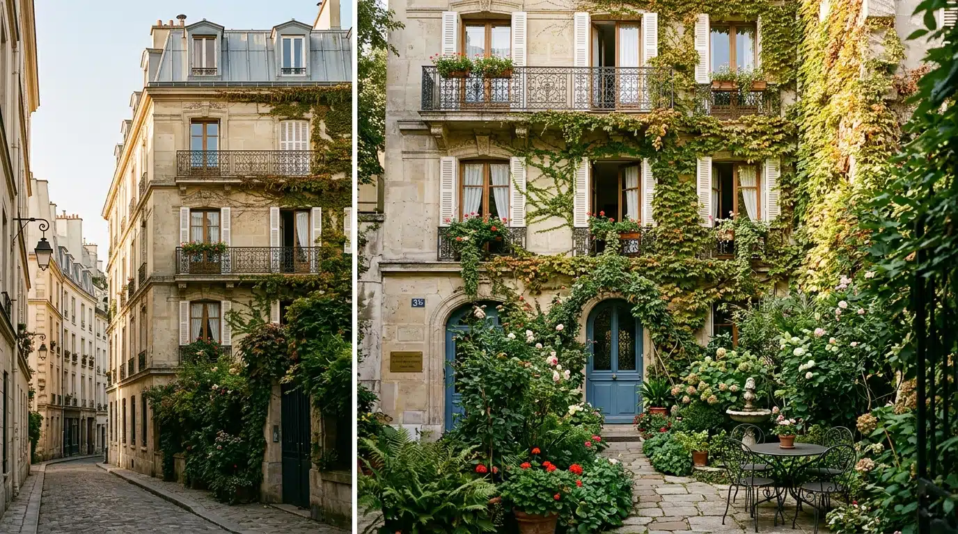 Maison parisienne avec jardin à Montparnasse