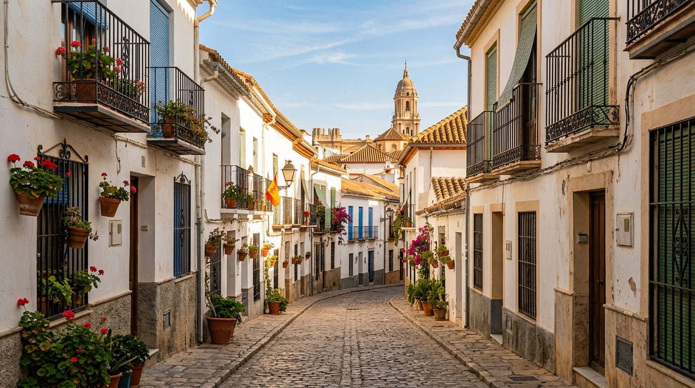 Rue historique du centre de Málaga