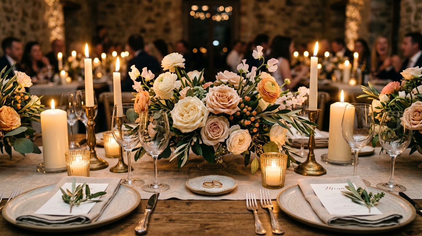 Ambiance chaleureuse symbolisant le soutien familial lors du mariage