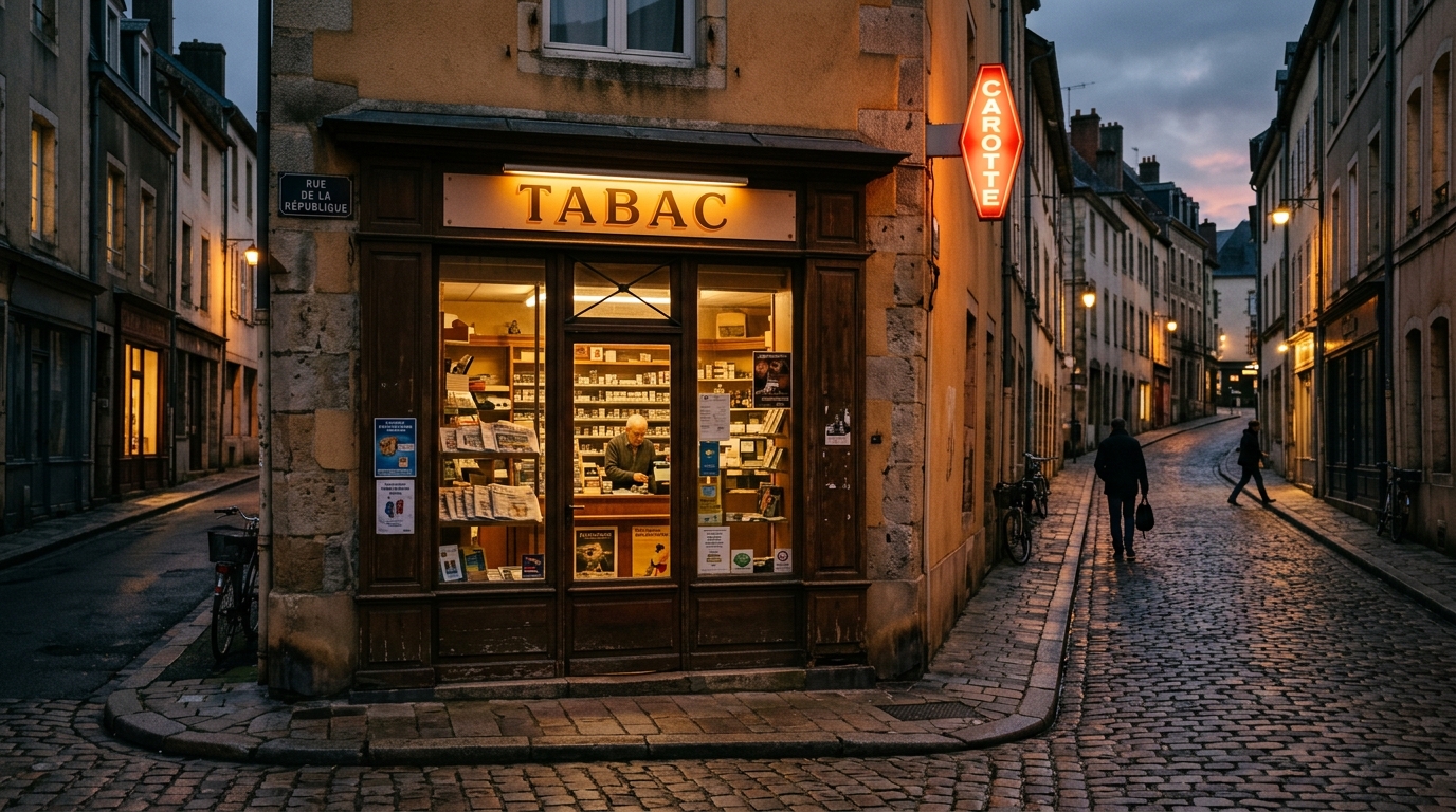Bureau de tabac près du lieu du drame à Angers