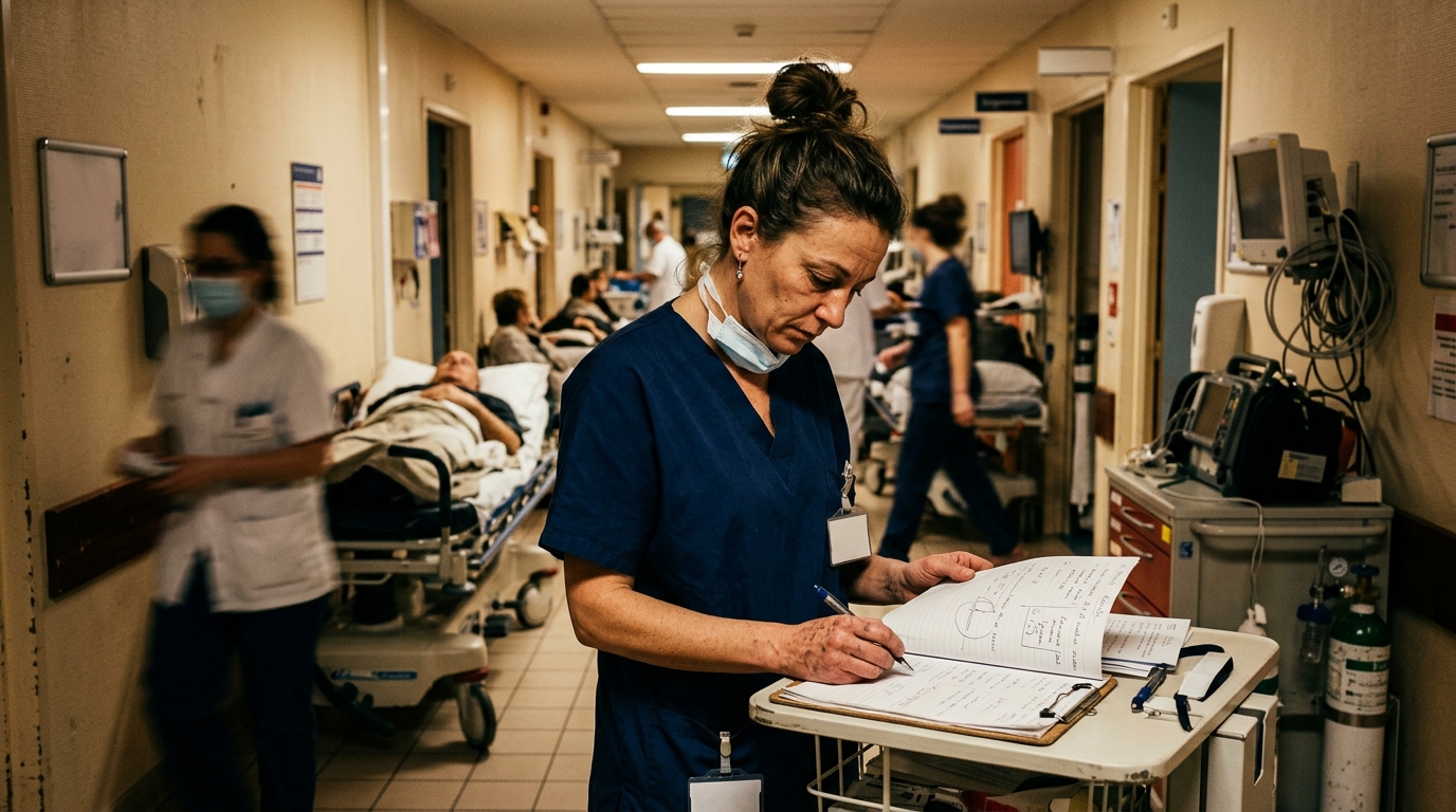 Service hospitalier surchargé pendant la vague de chaleur