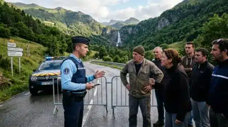 Cascades d'Auzat : face à des habitants pris au piège, la gendarmerie promet des amendes de 135 euros