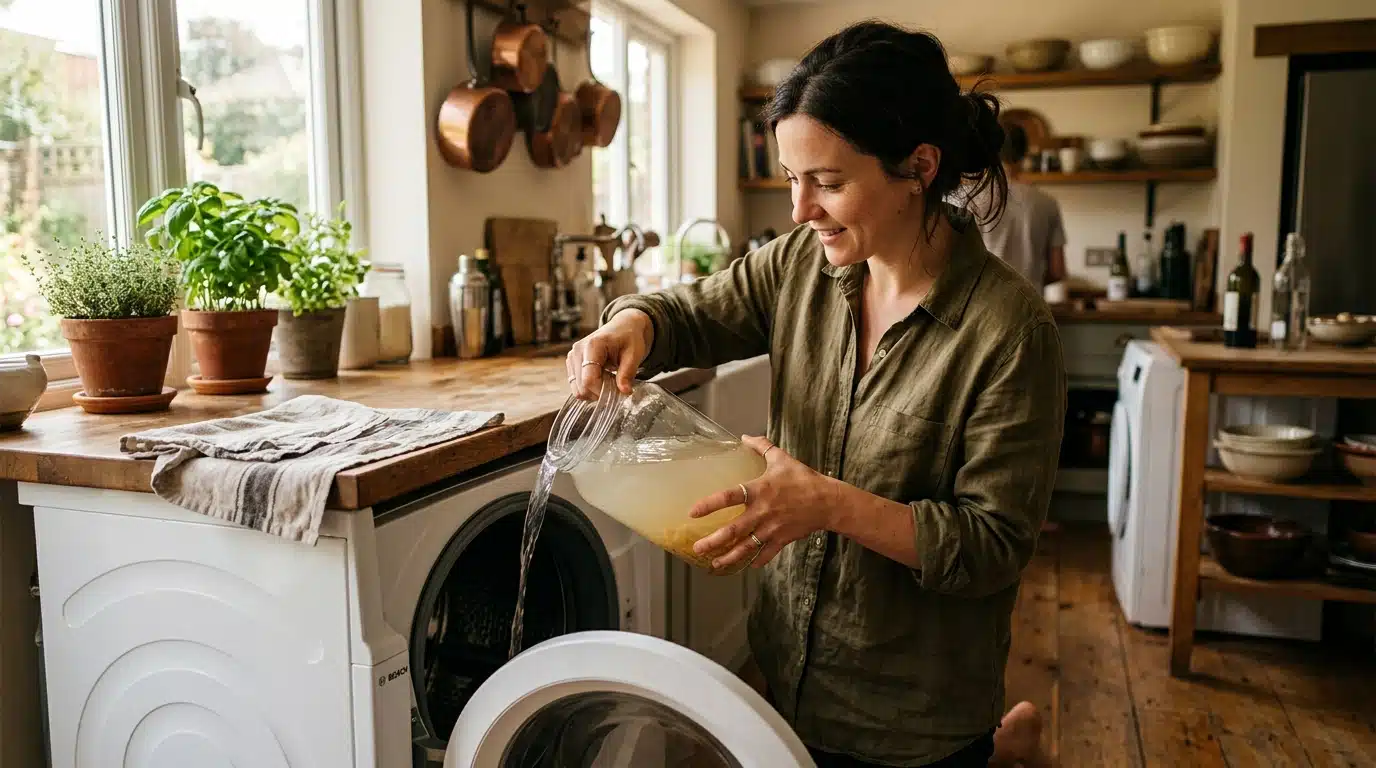 Eau de cuisson des pâtes filtrée pour détartrer