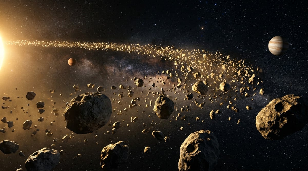 Ceinture d'astéroïdes dans le système solaire