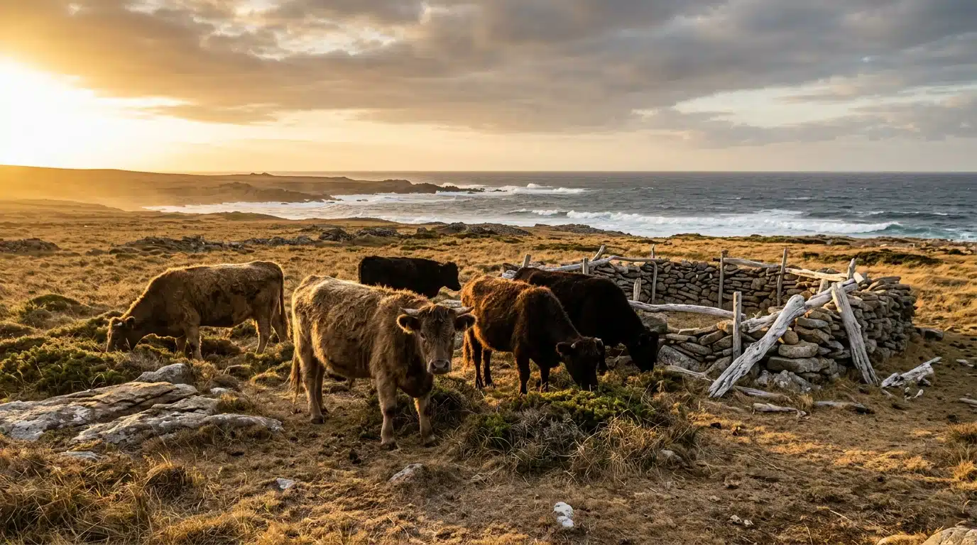 Cinq vaches abandonnées en 1871 sur une île déserte : leur ADN, analysé 130 ans après, choque les scientifiques
