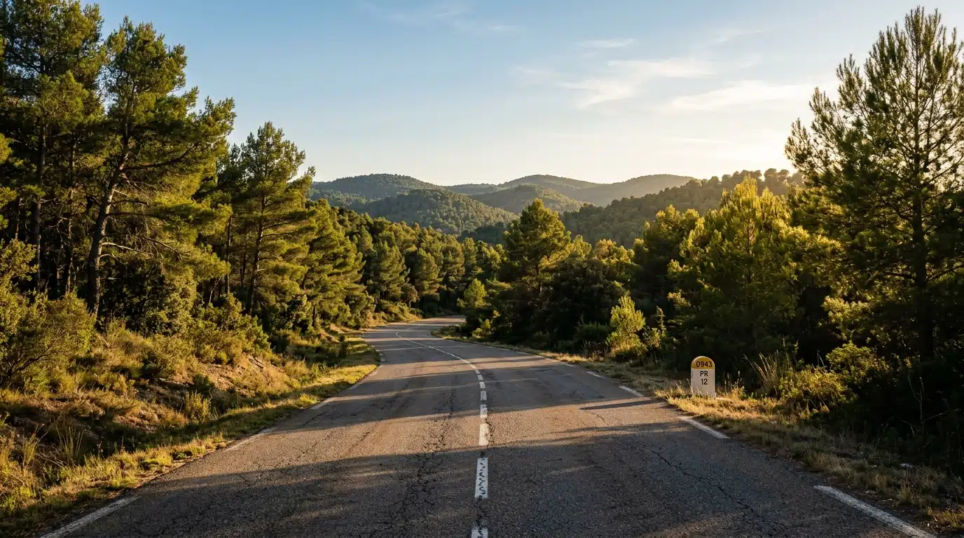 Route départementale de Provence où l'accident a eu lieu