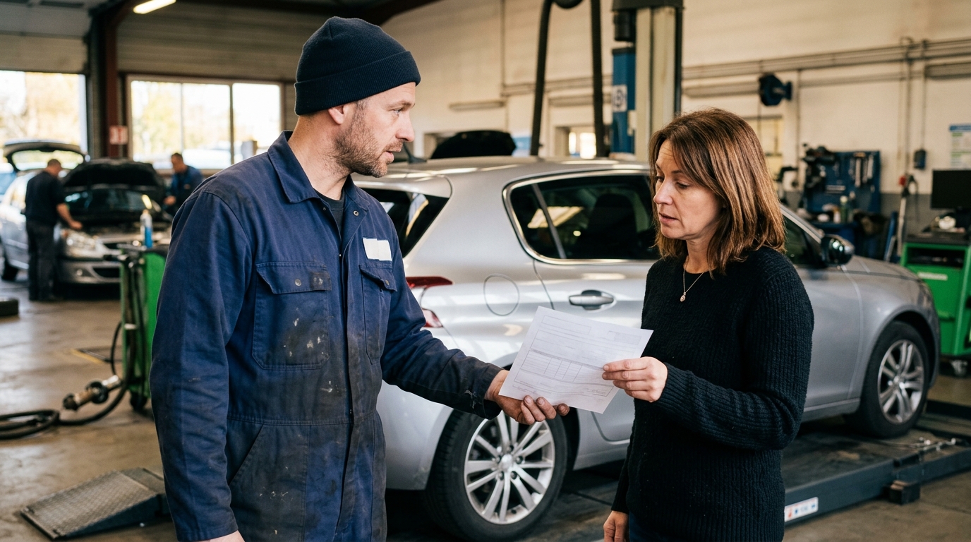 Remise du rapport de contre-visite au centre de contrôle