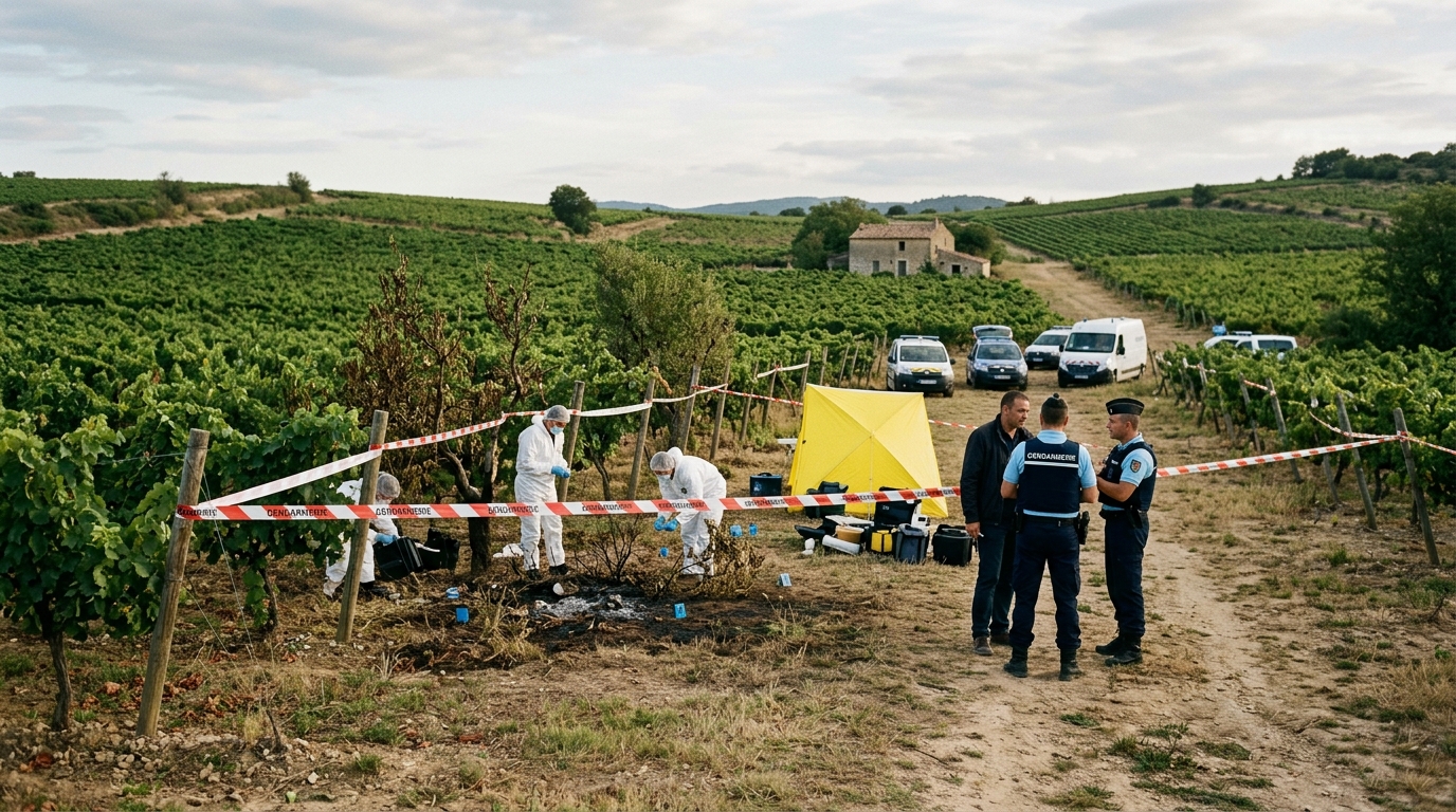 Corps calciné retrouvé dans les vignes du Gard : une interpellation confirme le pire pour Sonia Bellina