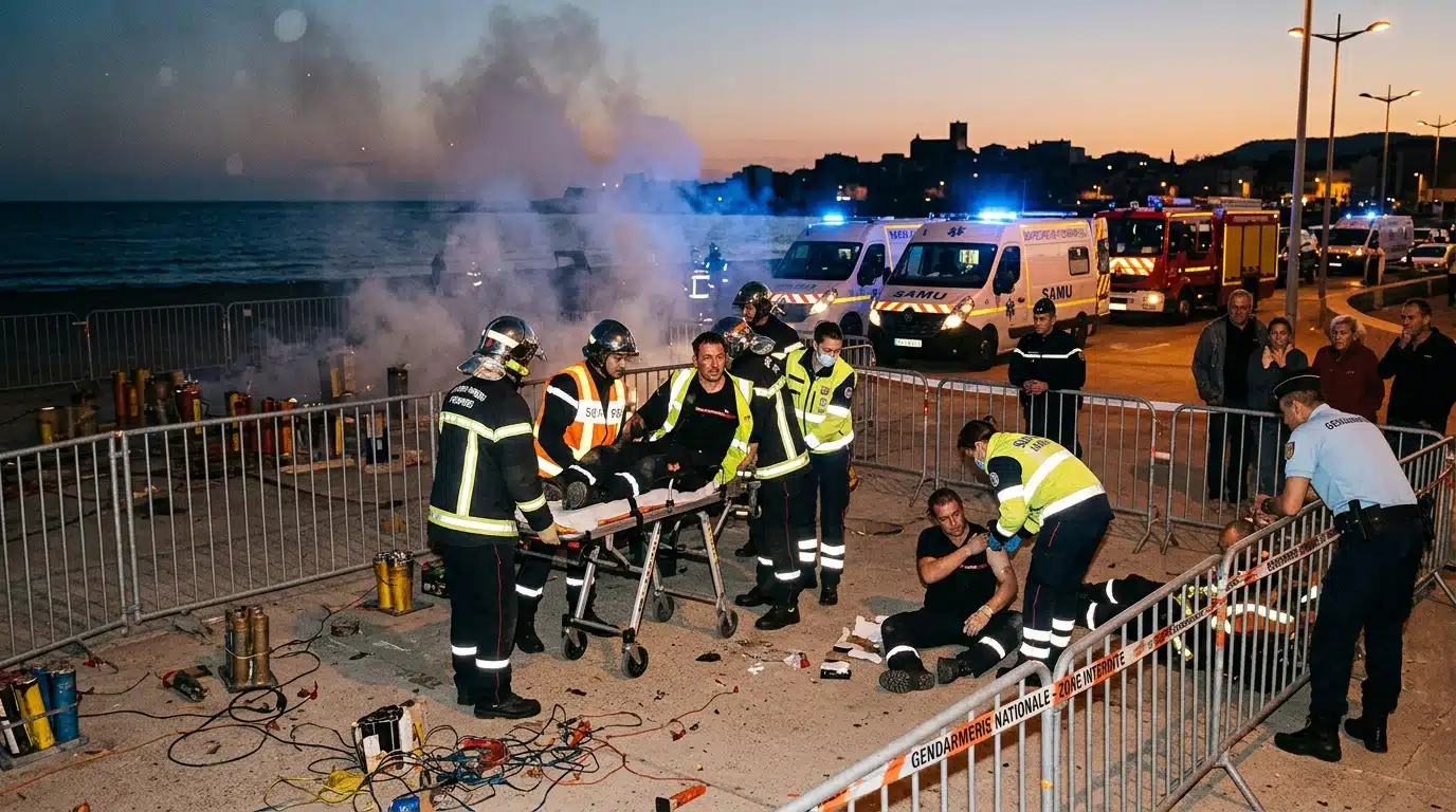 Deux explosions, trois artificiers blessés : le feu d'artifice du 15 août annulé à Gruissan