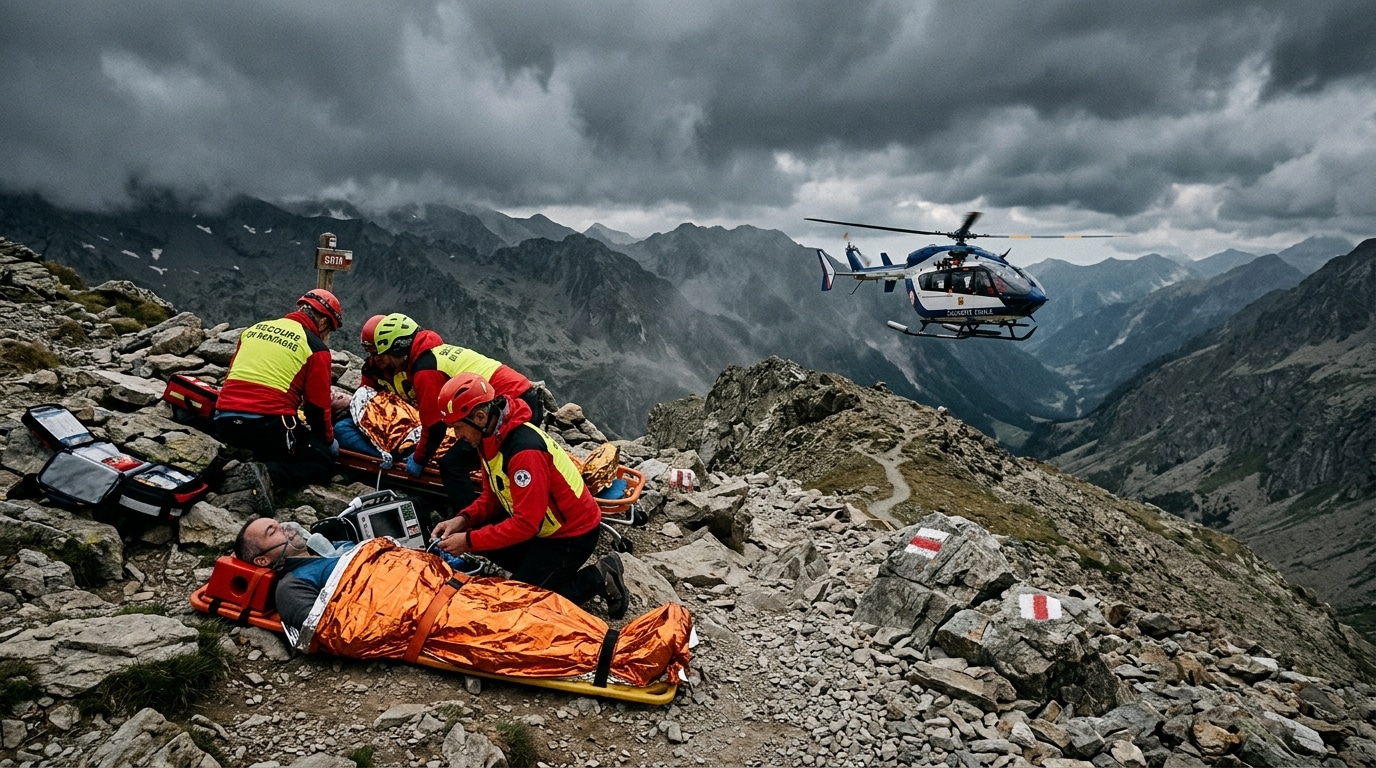 Deux randonneurs frappés par la foudre à 2 700 mètres sur le GR10, pronostic vital réservé