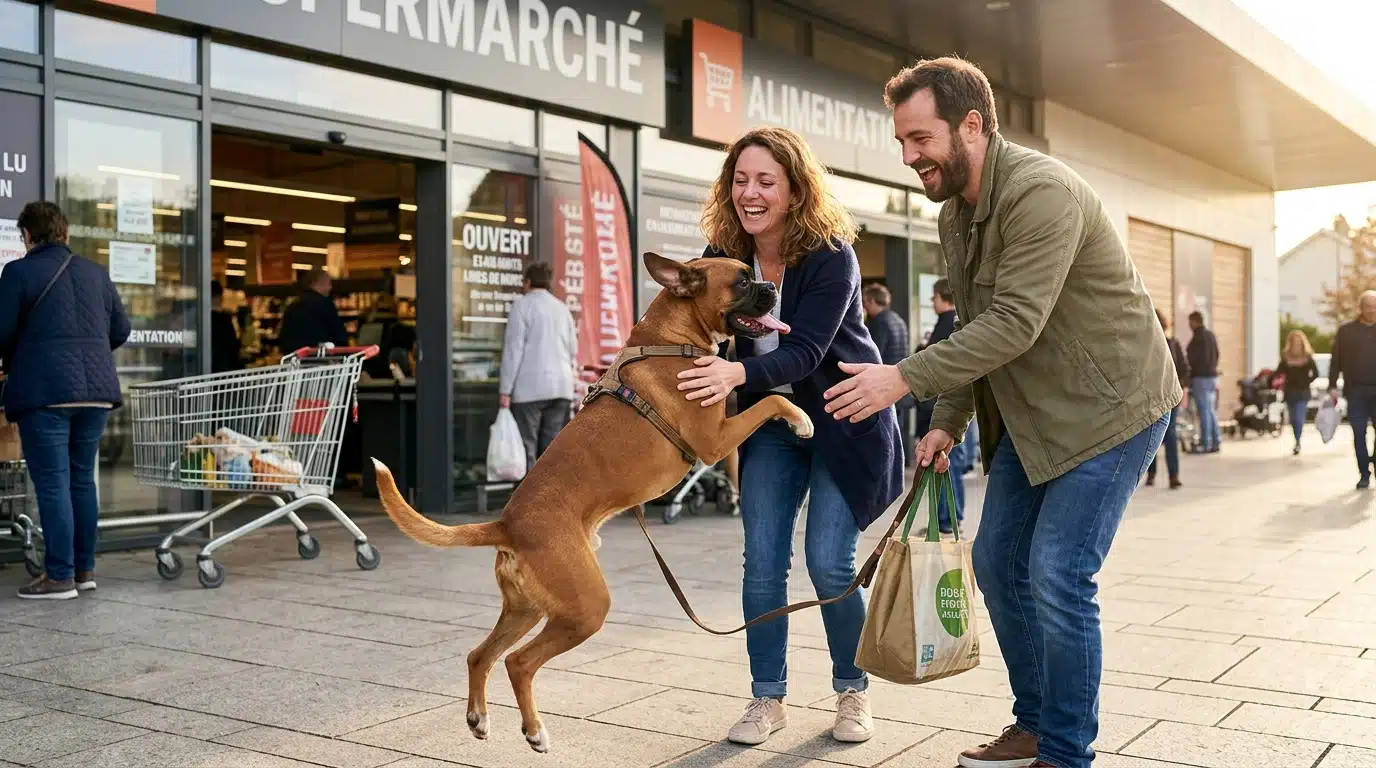 Retrouvailles émouvantes entre le boxer et ses propriétaires