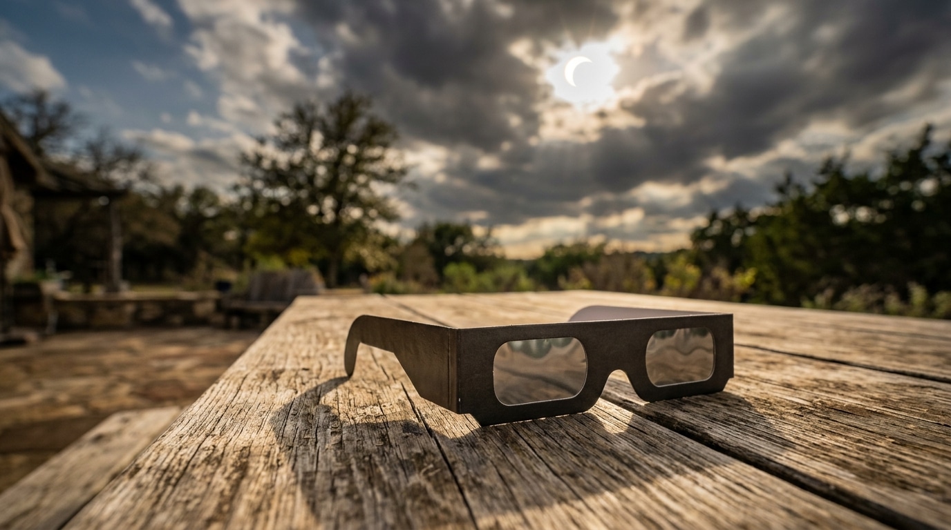 Lunettes en carton pour observer une éclipse solaire