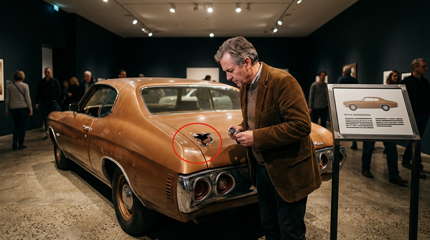 Voiture Chevrolet exposée dans un musée scientifique