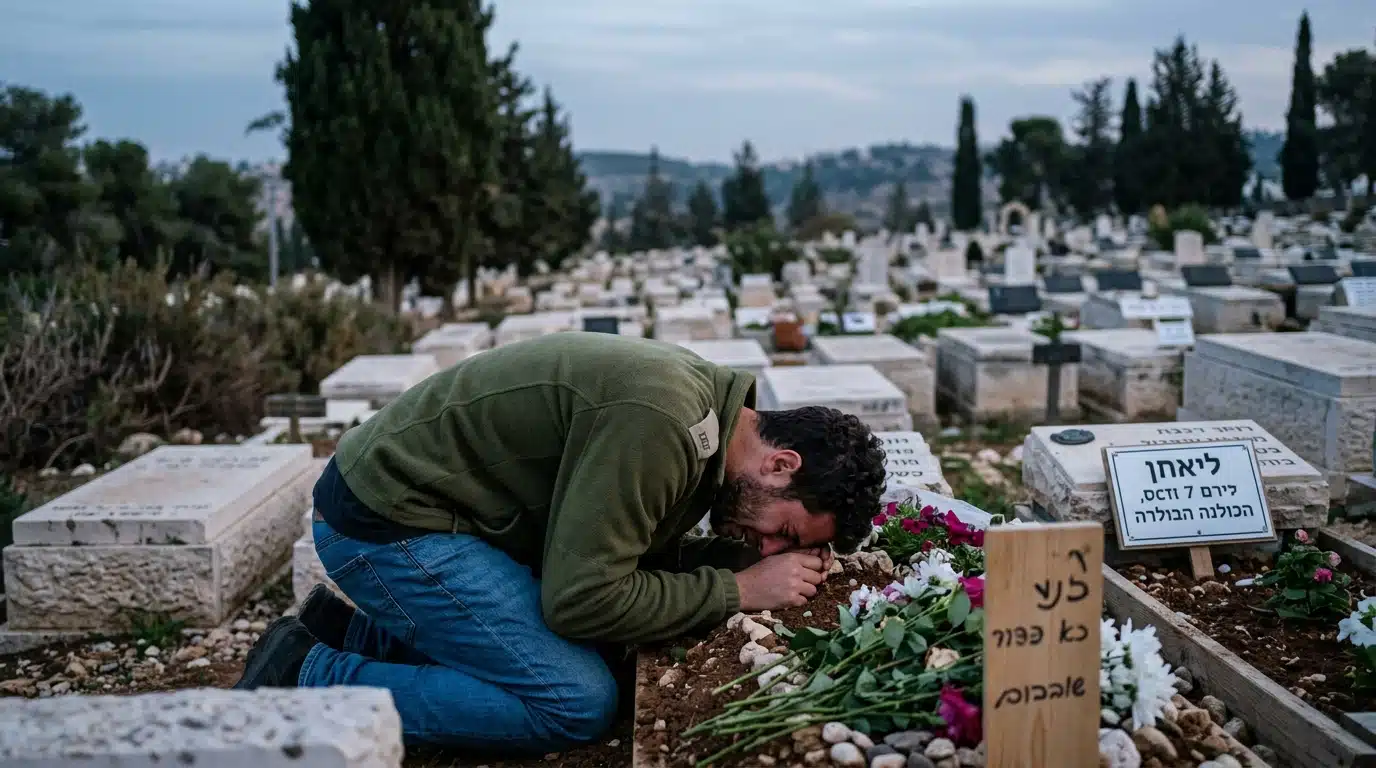 « Elle était tout pour lui » : cet Israélien de 30 ans se suicide sur la tombe de sa petite amie tuée le 7 octobre
