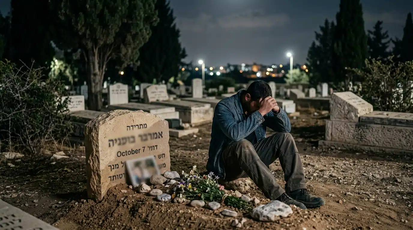 « Elle était tout pour lui » : cet Israélien de 30 ans se suicide sur la tombe de sa petite amie tuée le 7 octobre