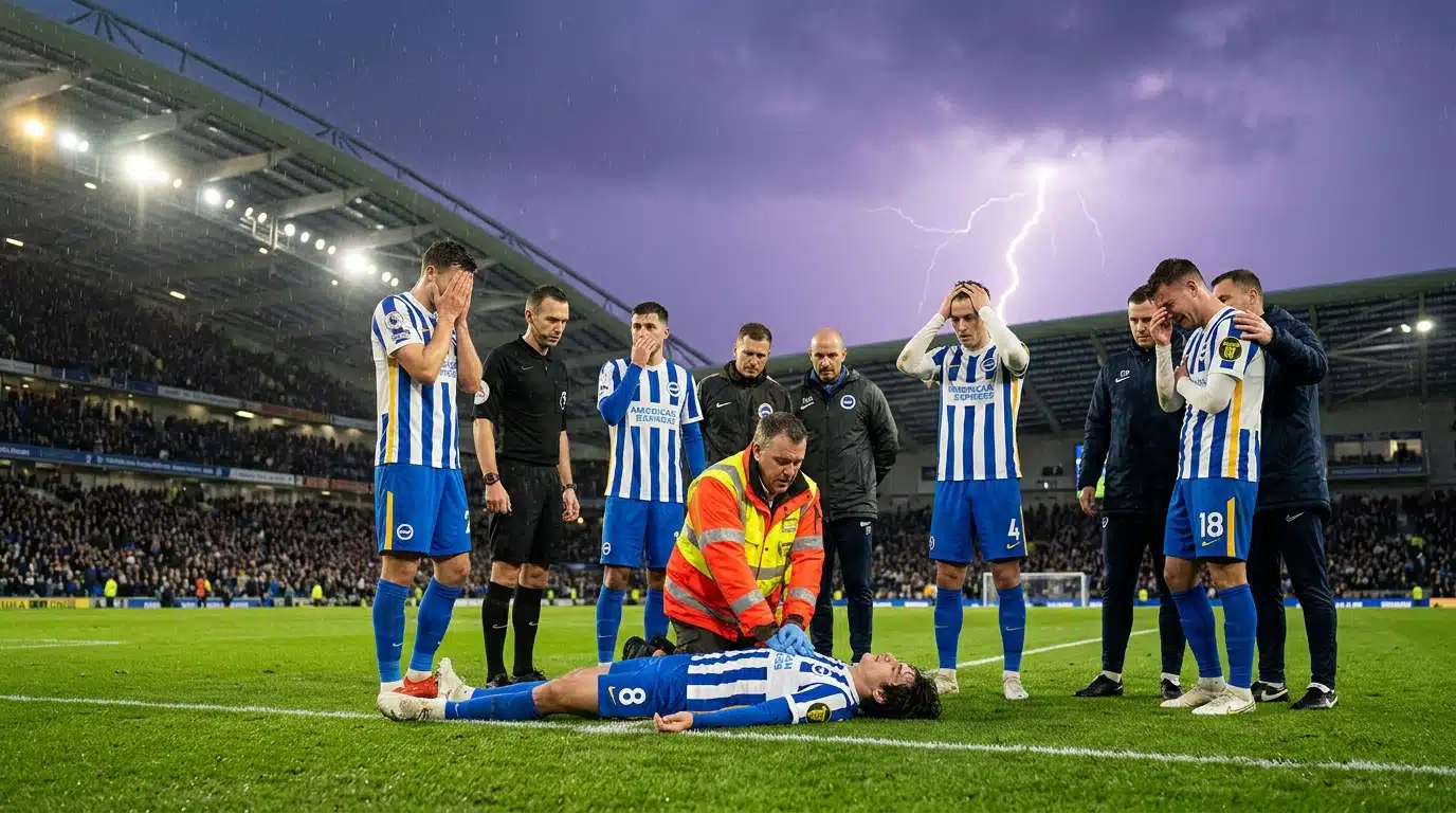 En pleine finale, la foudre frappe le terrain : un footballeur de 24 ans meurt devant ses coéquipiers