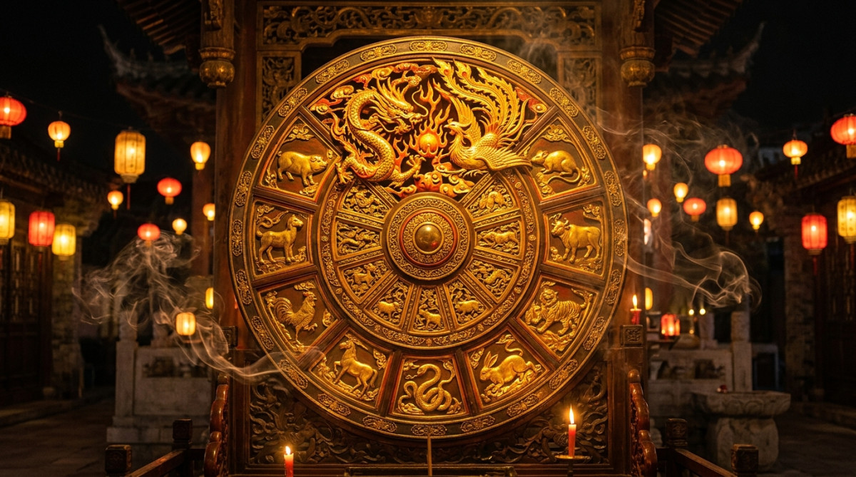 Femme sereine méditant sous la lune lors de l'horoscope chinois du 9 août 2026