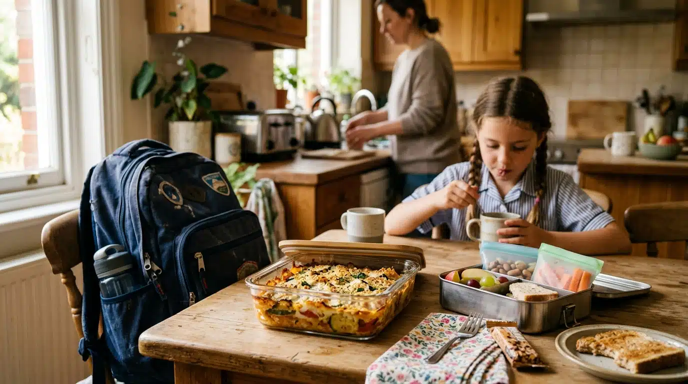 Portion de gratin dans une lunchbox pour la rentrée