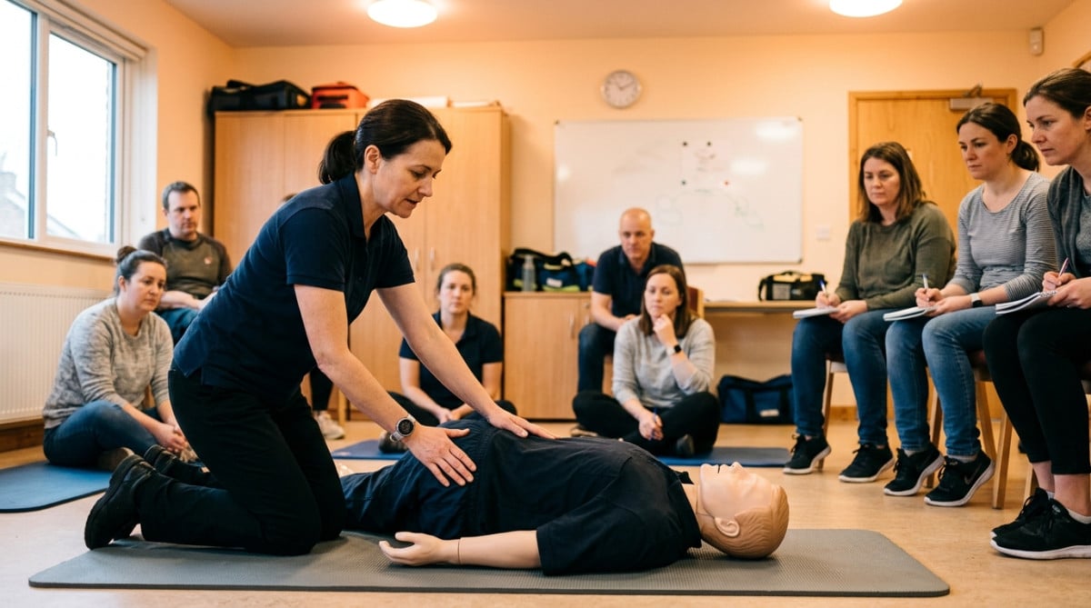 Formation aux premiers secours et position latérale de sécurité