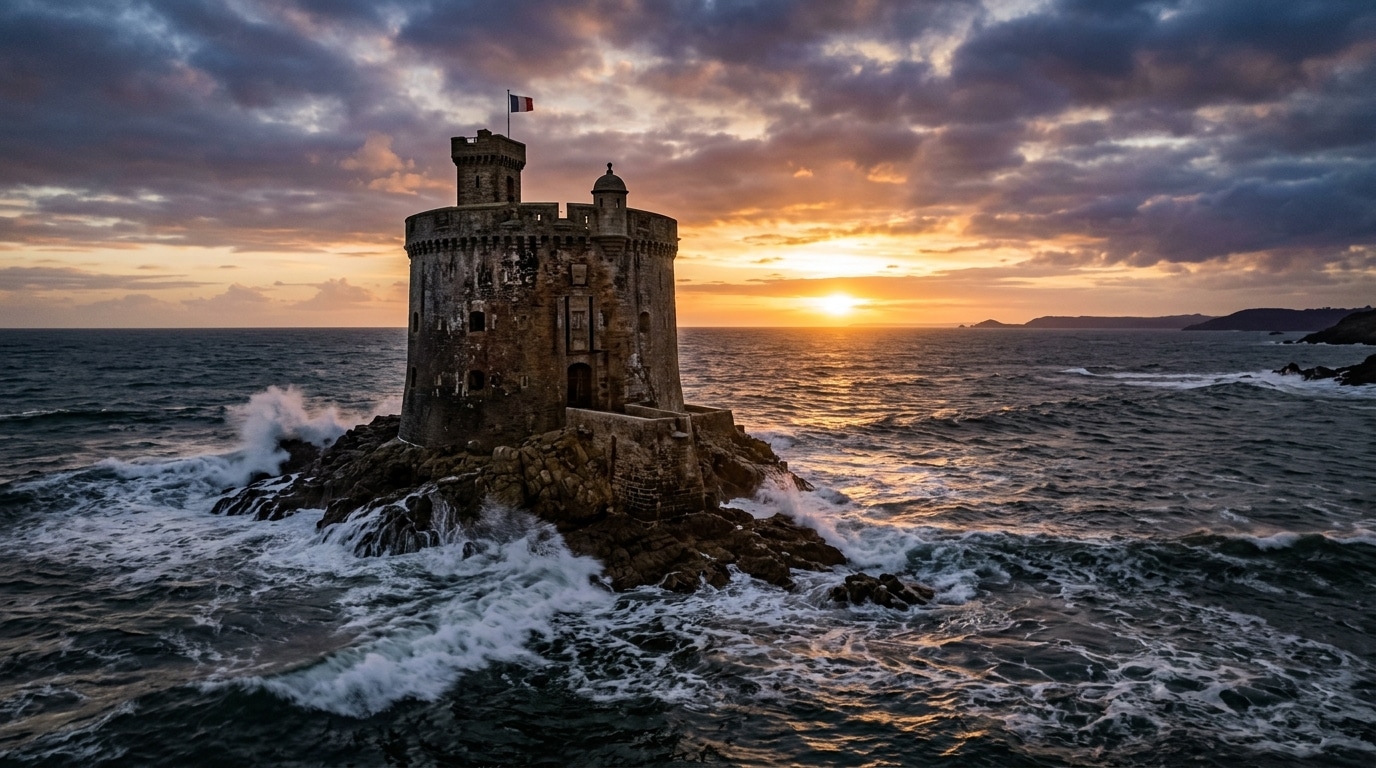 Le Fort Boyard, forteresse isolée en pleine mer