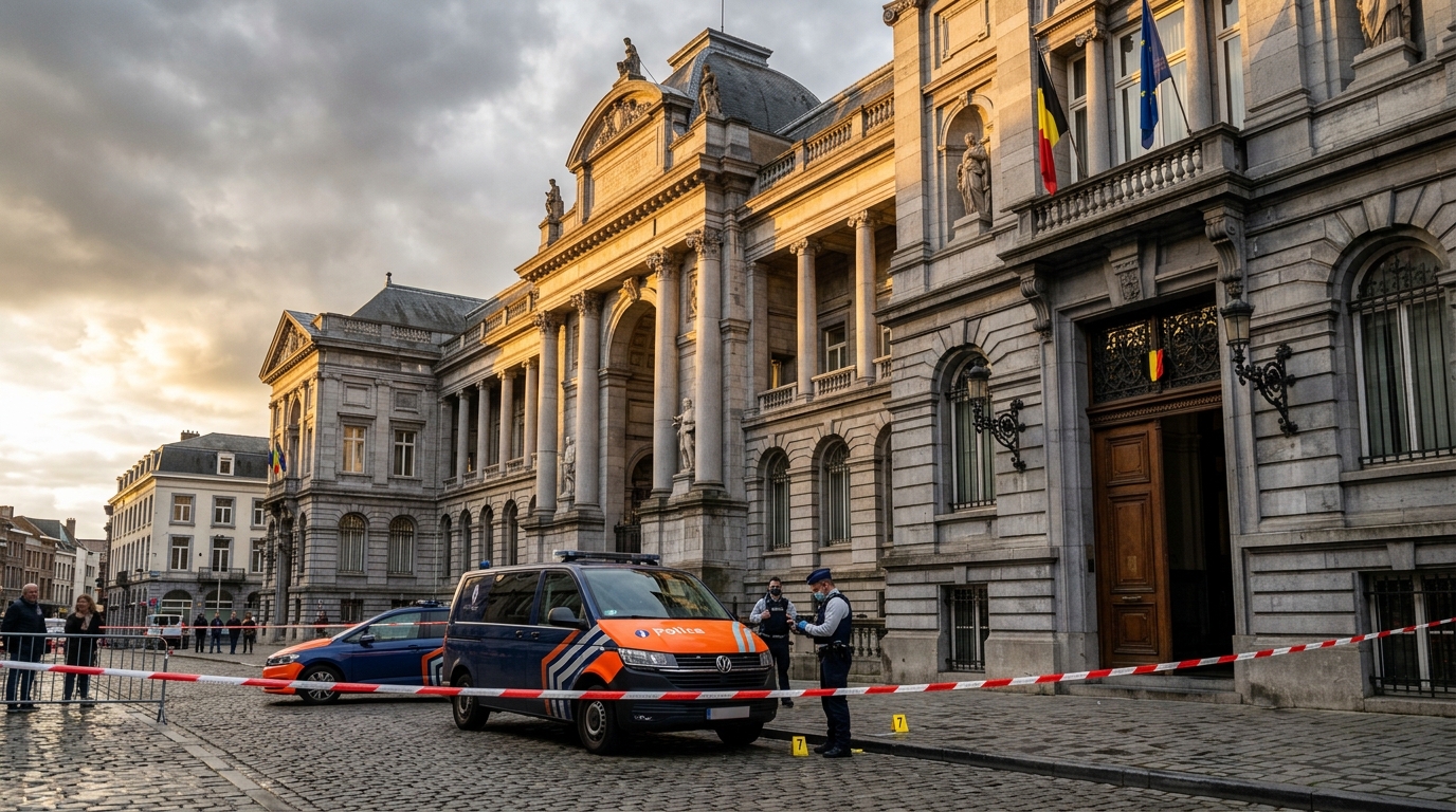 Palais de justice belge où l'enquête sur le trésor est menée