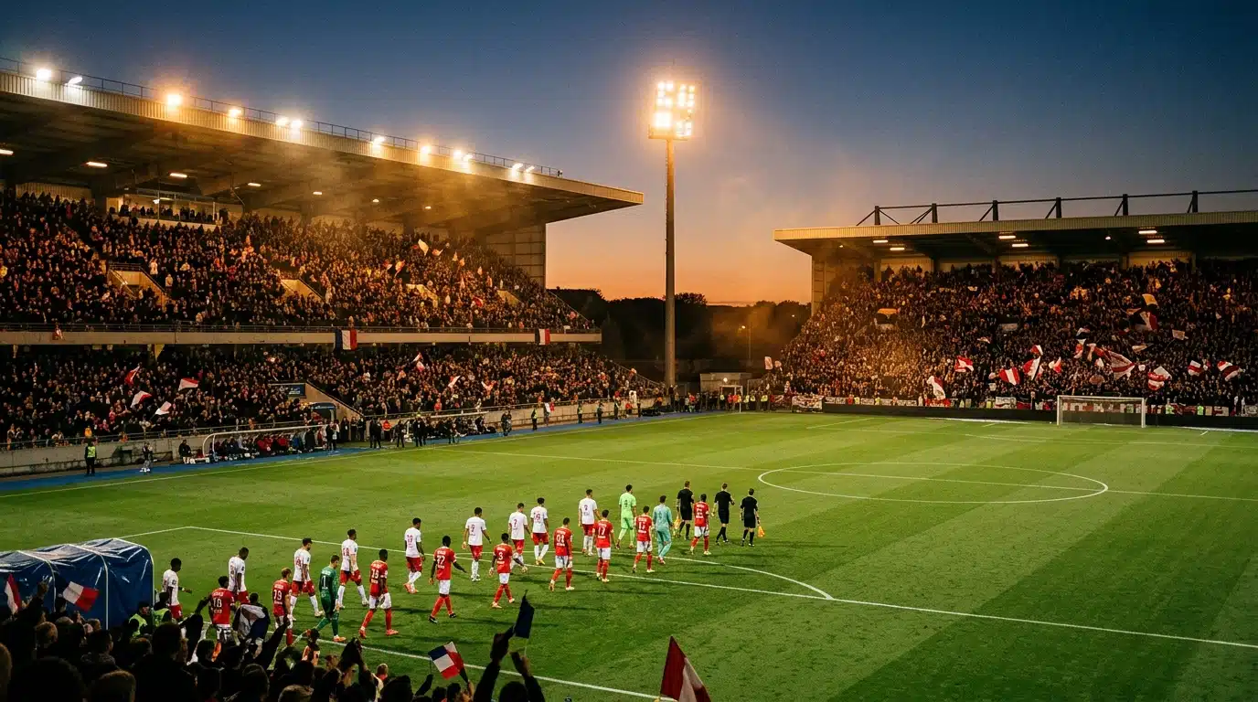 Stade Bauer du Red Star avant un match de Ligue 2