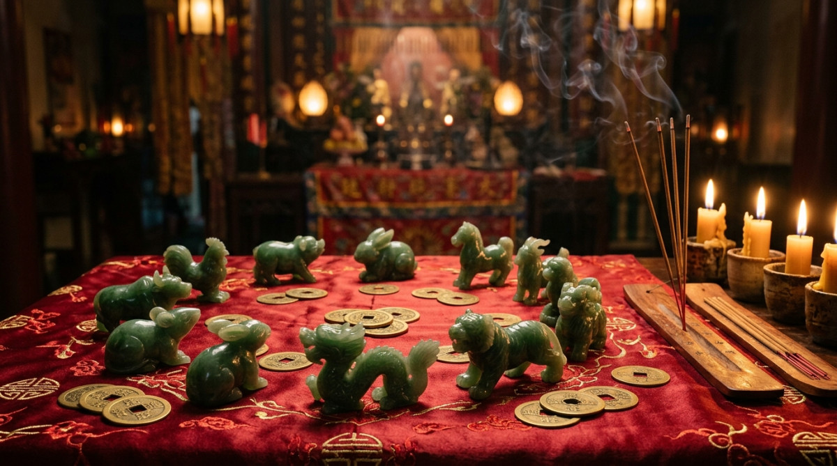Jeune homme émerveillé face à un dragon céleste symbolisant les énergies de l'astrologie chinoise