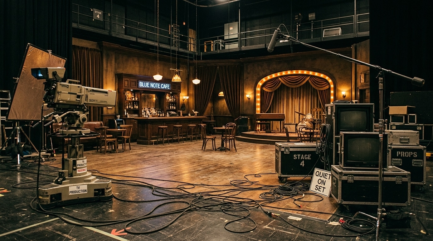 Décor de tournage vintage des années 2000
