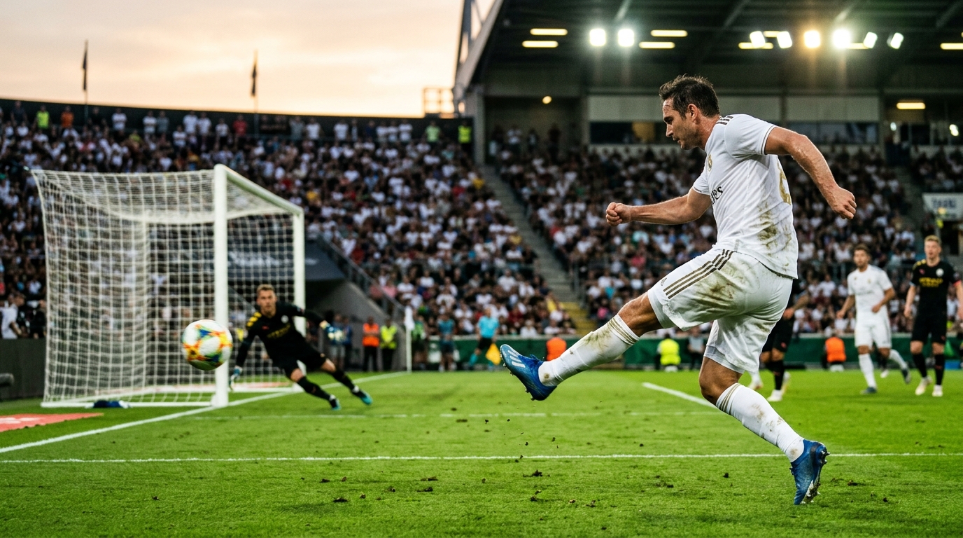 Mbappé tire au but lors du match amical