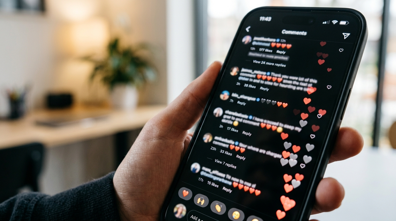 Illustration d'une vague de commentaires sur les réseaux sociaux