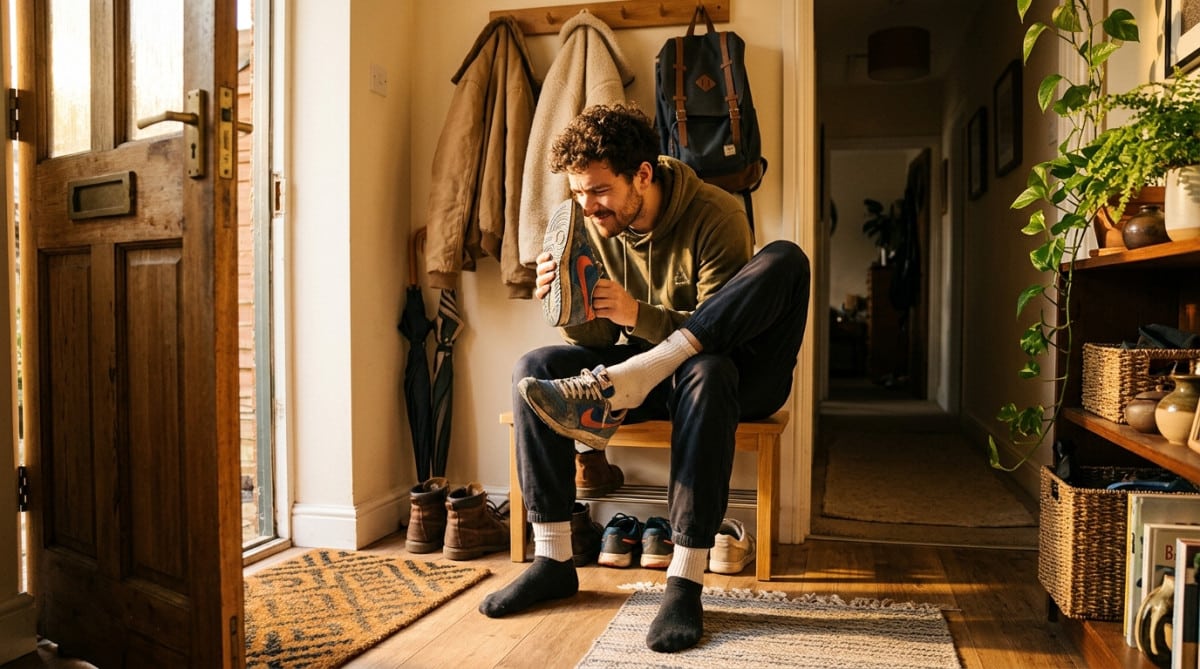 Personne retire ses baskets sans sentir l'odeur