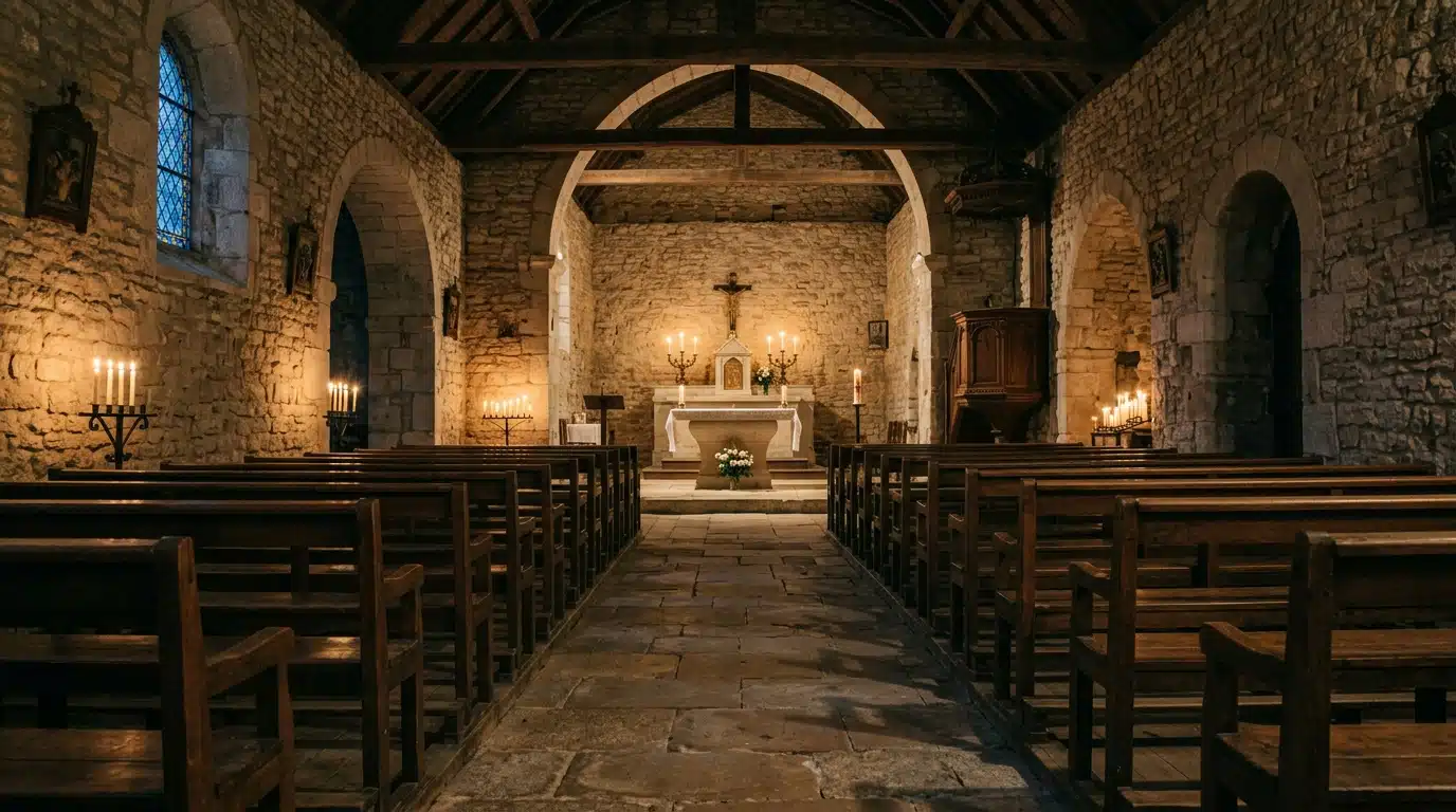 Chapelle du domaine de Douchy où s'est déroulée la cérémonie