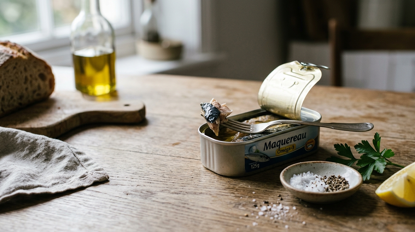 Plus riche en oméga-3 que le thon ou la sardine, ce petit poisson en boîte à moins de 3 € regorge de fer