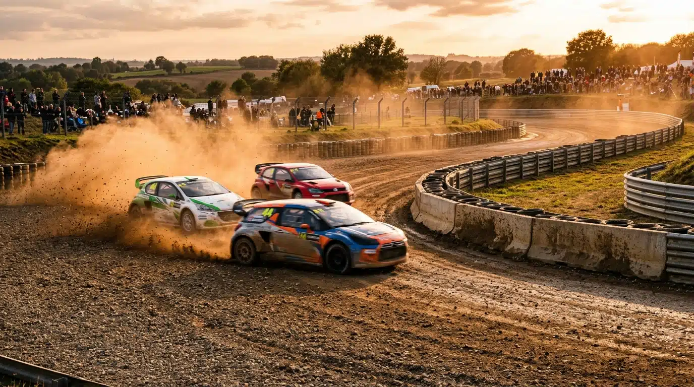 Circuit de rallycross de Lohéac avec rails de sécurité