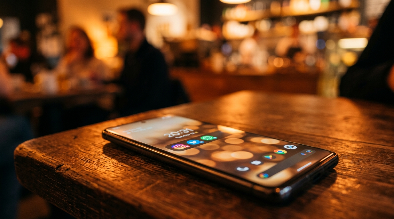 Notifications de réseaux sociaux affichées sur un smartphone