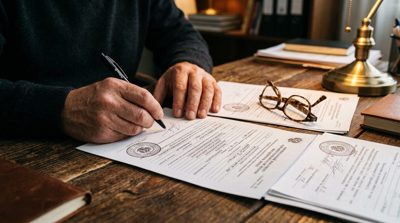 Signature d'un justificatif de vie pour la retraite à l'étranger