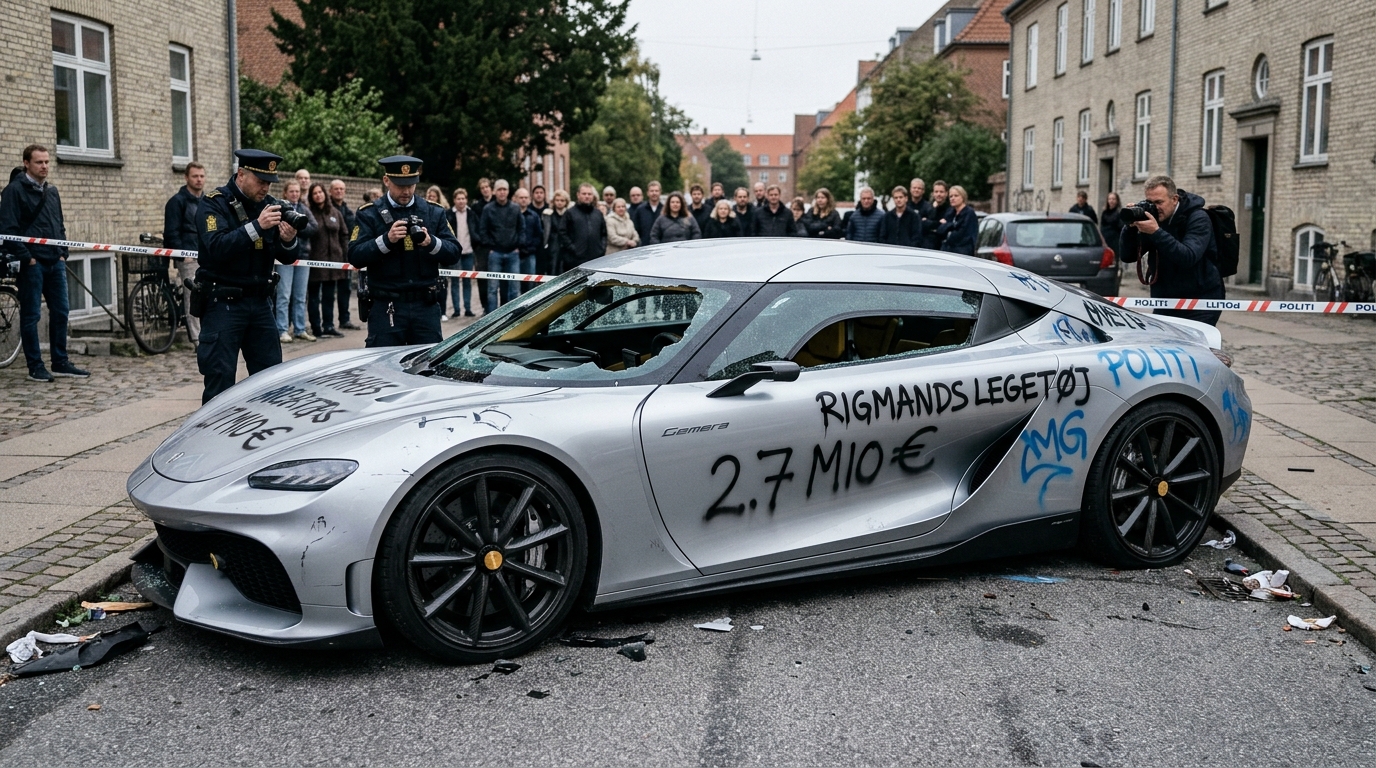 Sa toute première Koenigsegg Gemera à 2,7 millions d'euros retrouvée saccagée à Copenhague