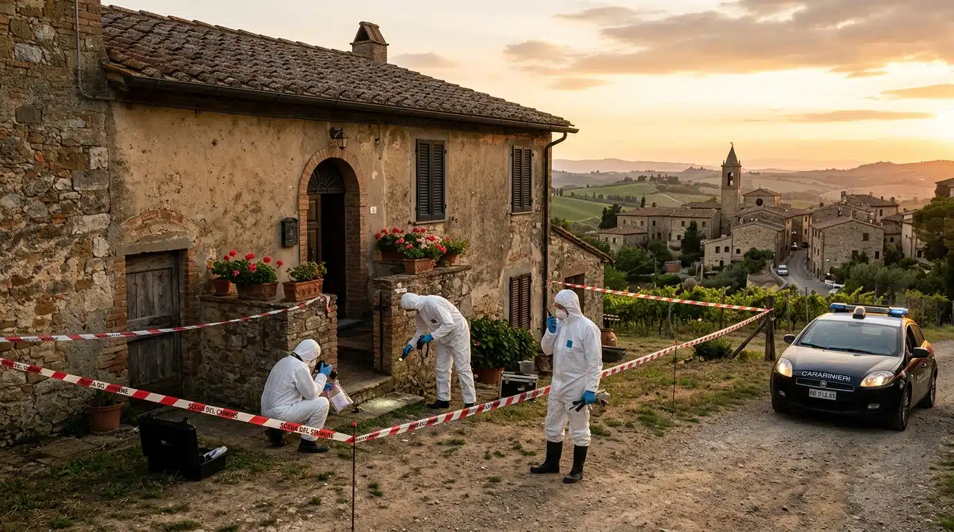 Experts en combinaison blanche examinant la maison familiale
