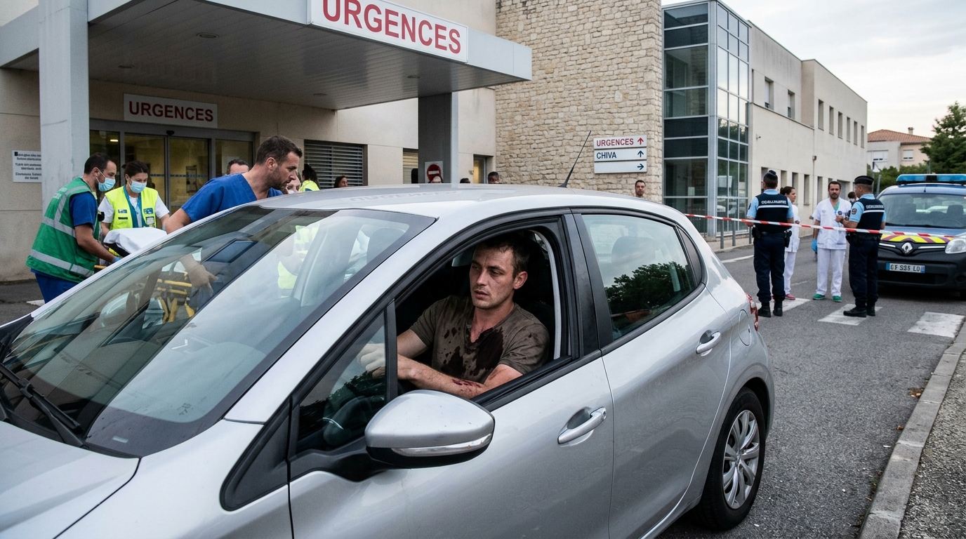 Six balles dans le corps : cet homme conduit seul jusqu'à l'hôpital après une fusillade en Vaucluse