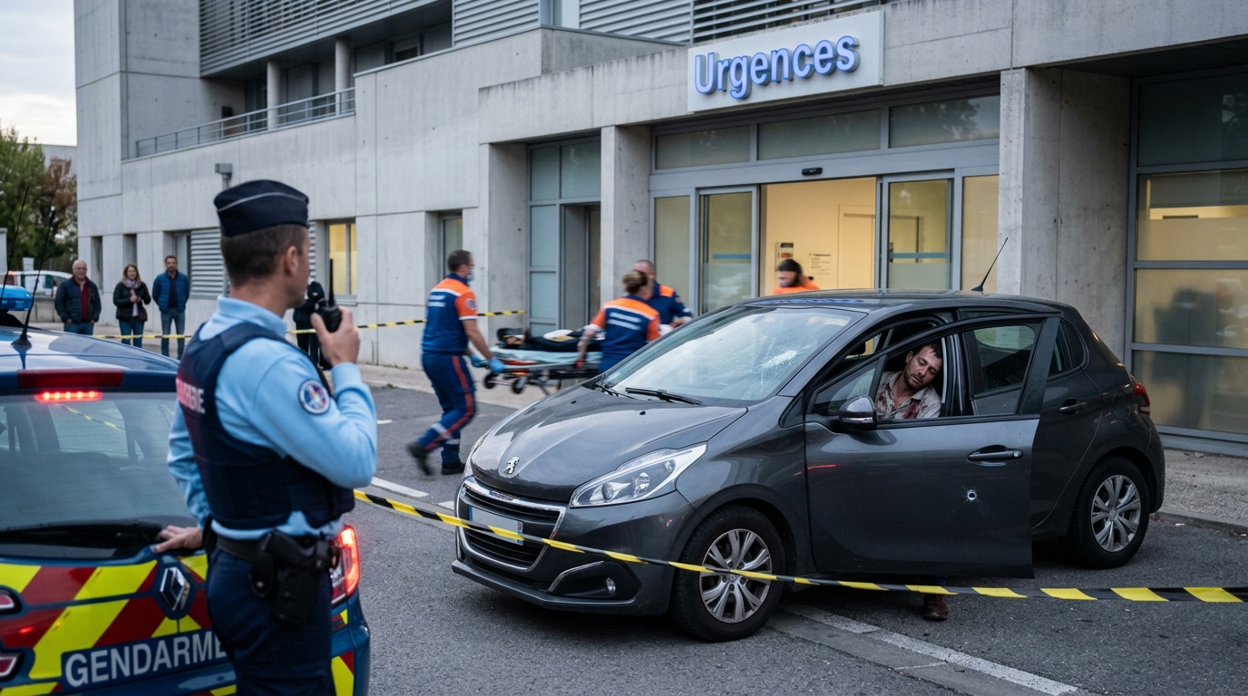 Six balles dans le corps : cet homme conduit seul jusqu'à l'hôpital après une fusillade en Vaucluse