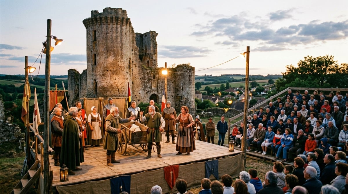 Spectacle amateur au Puy du Fou dans les années 1980