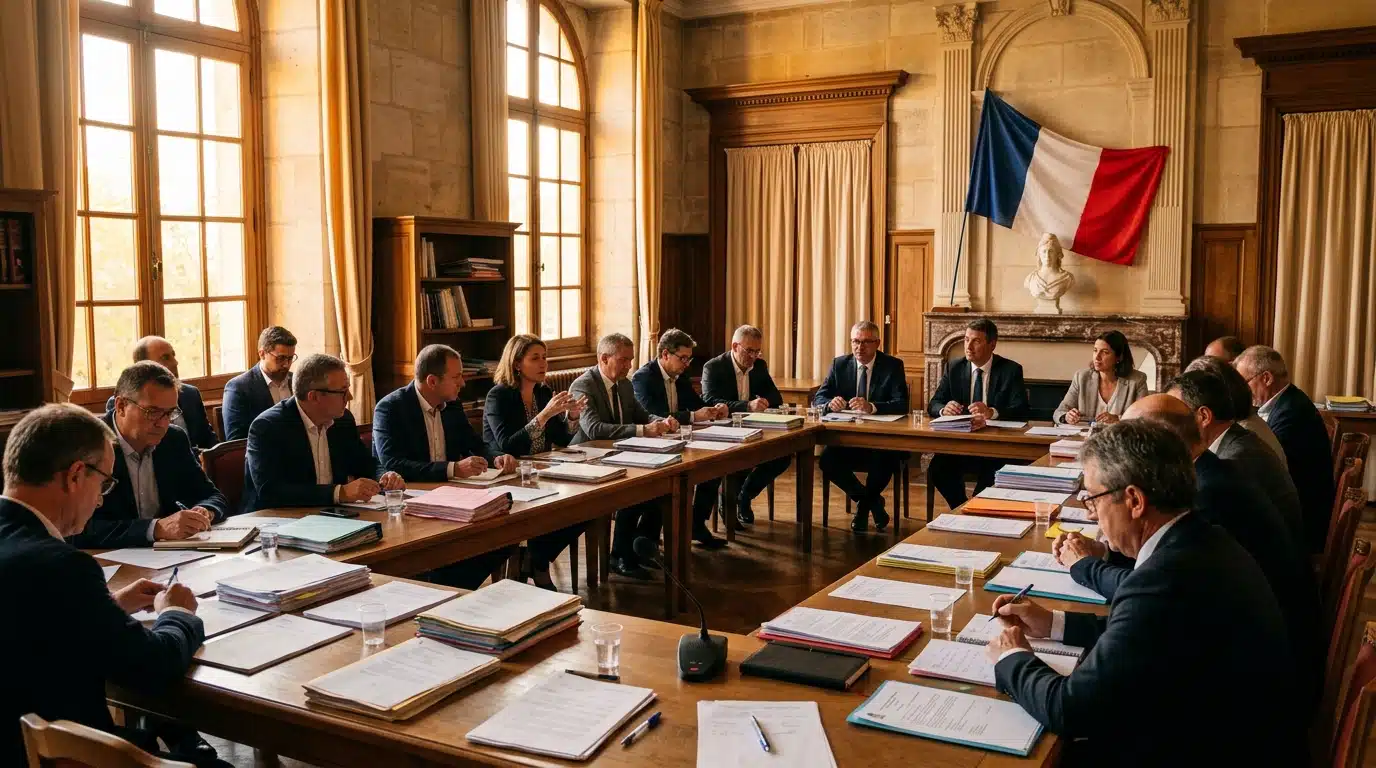Conseil municipal votant les taux d'imposition locale