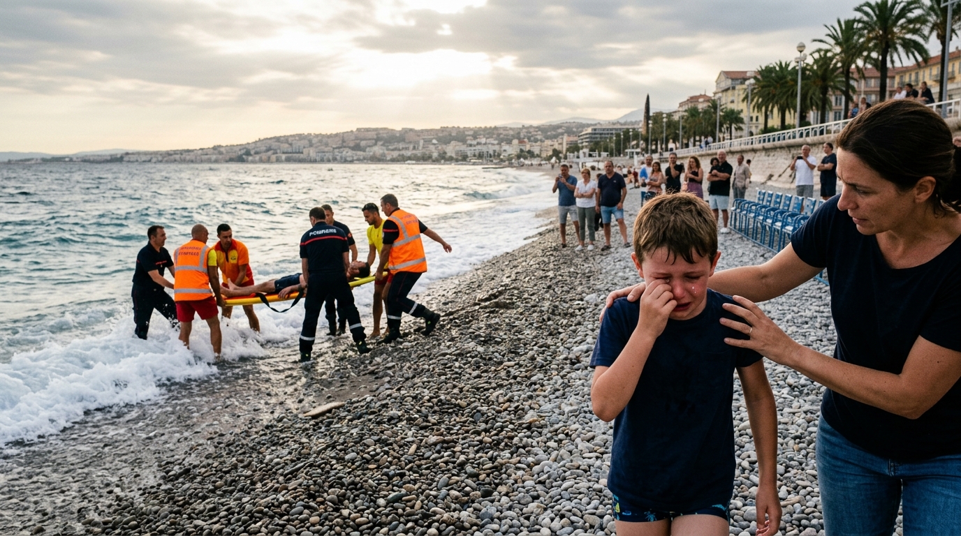 Un homme se noie sous les yeux de son fils à Nice : le bilan des noyades explose de 14%