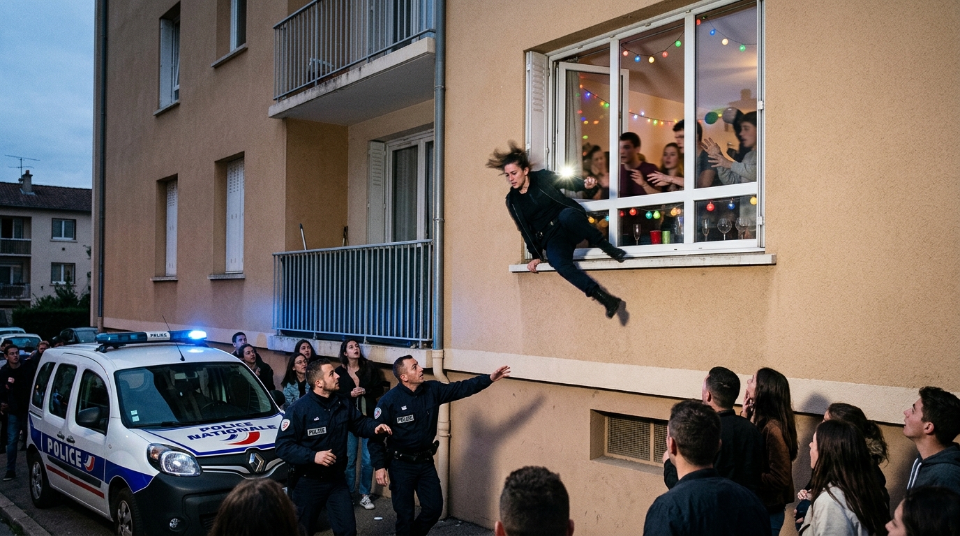 Une jeune policière de 22 ans se jette par la fenêtre en pleine fête près de Lyon