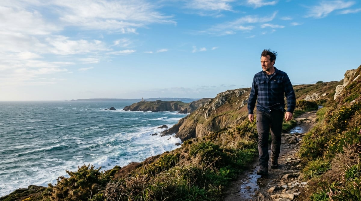 Vent frais sur la côte bretonne près de Brest
