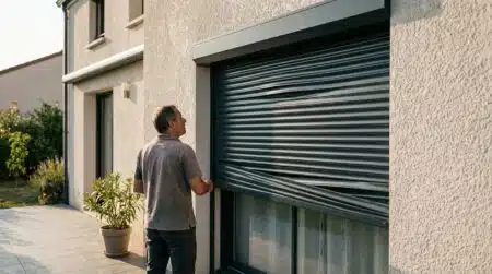 Volets roulants PVC anthracite plein sud : dès le premier été, les lames refusaient de s'enrouler droit