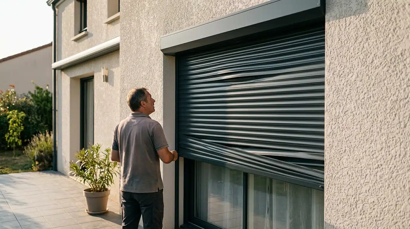 Volets roulants PVC anthracite plein sud : dès le premier été, les lames refusaient de s'enrouler droit