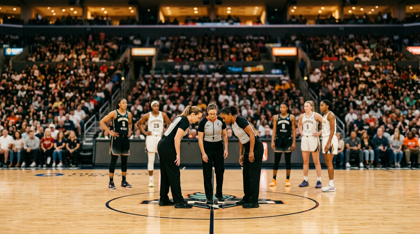 Arbitres interrompent un match de WNBA sur le terrain